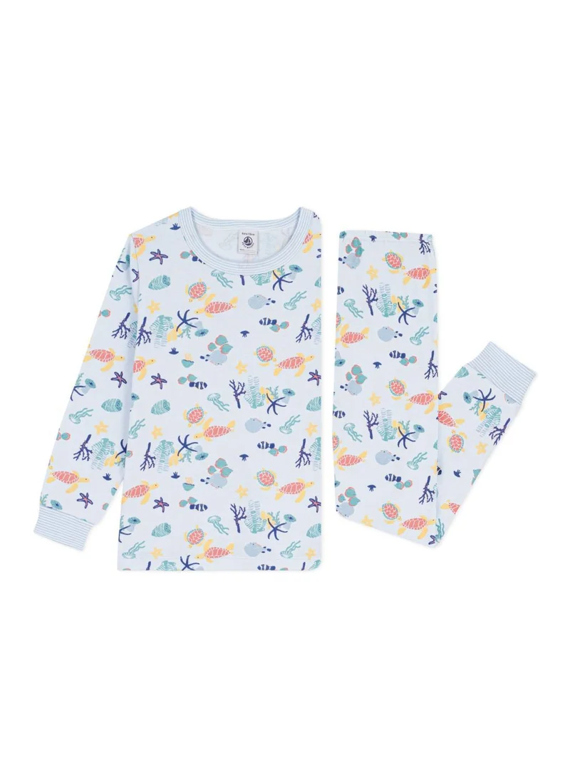 بيتي باتو Children's glow-in-the-dark printed cotton pyjamas